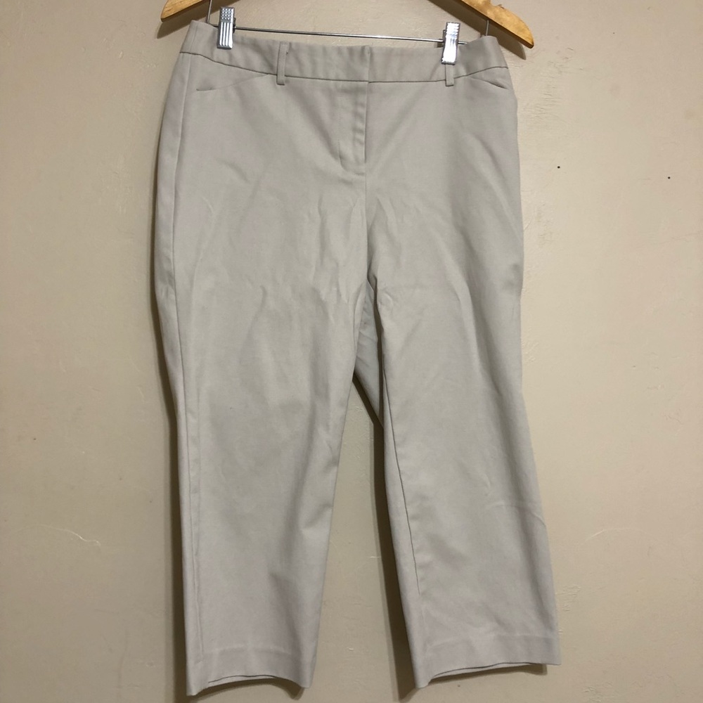 2 Pair of Rafaella Curvy Capri Pants (Size 6)